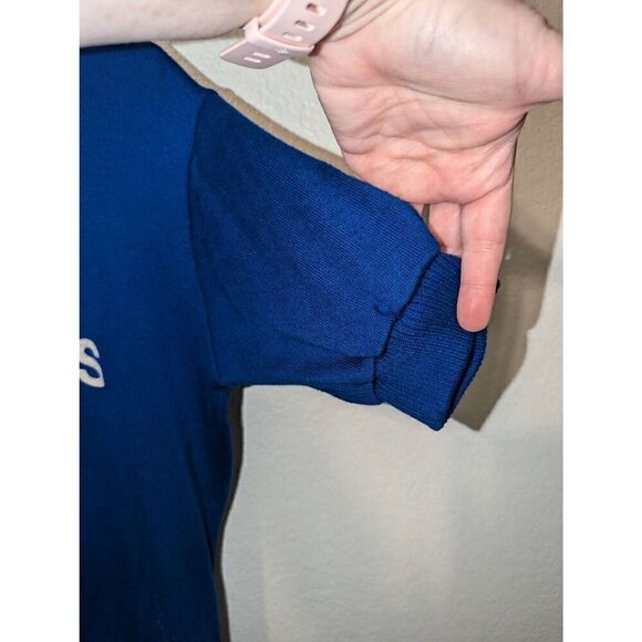 Vtg Sancheski Cycling Jersey Sz Small Blue 1/4 Zip Wool Hole at Shoulder Seam - Picture 8 of 13